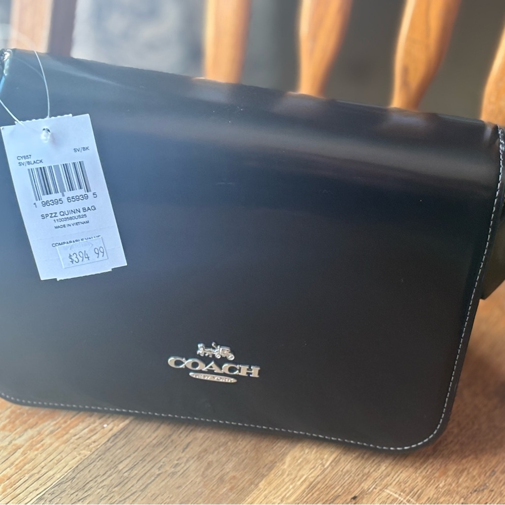 Coach Quinn Bag - Black Leather Shoulder Bag